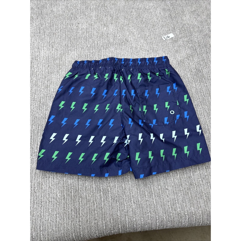 Rokka & Rolla Youth Large Swim Trunks Color Navy Lightning #316 - Picture 12 of 16